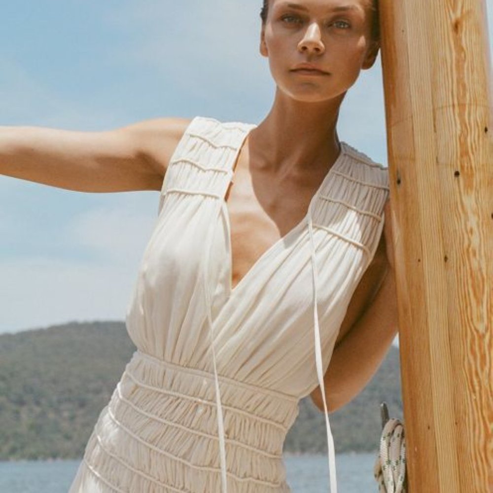 Shona Joy Delphine Crepe Midi Dress 4